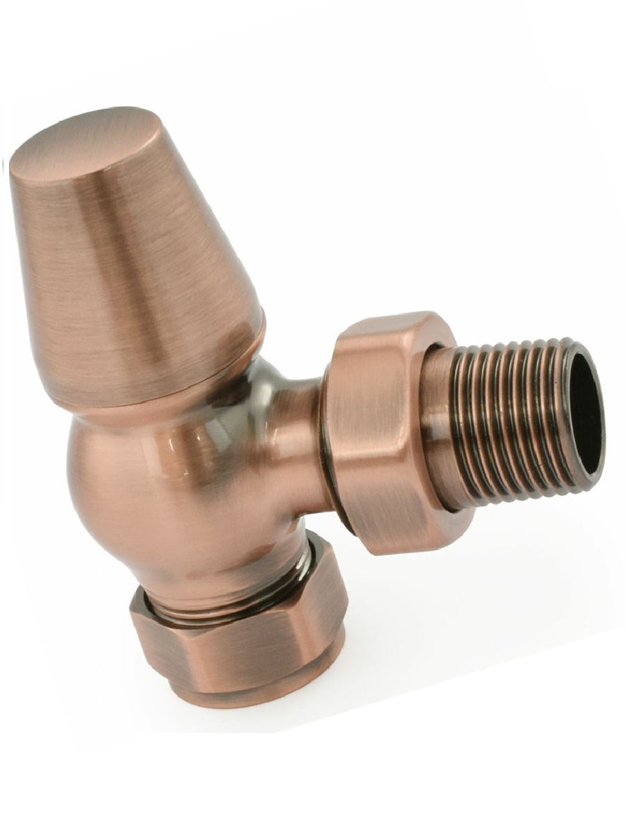 Lambeth Angled TRV Set - Antique Copper